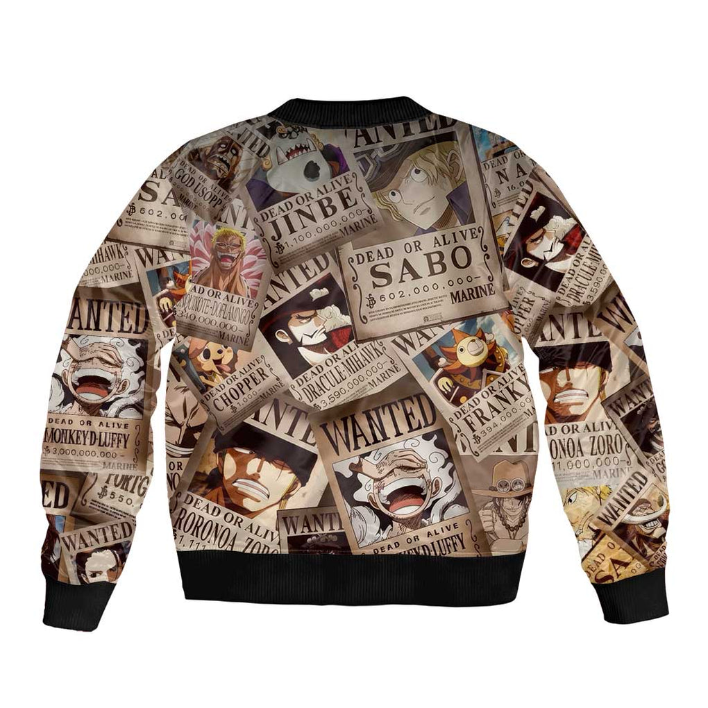One Piece Wanted - One Piece Bomber Jacket Anime Style
