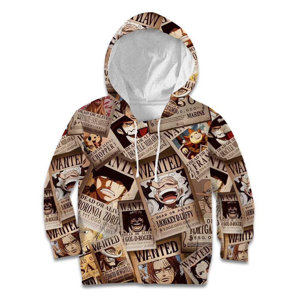 One Piece Wanted - One Piece Kid Hoodie Anime Style