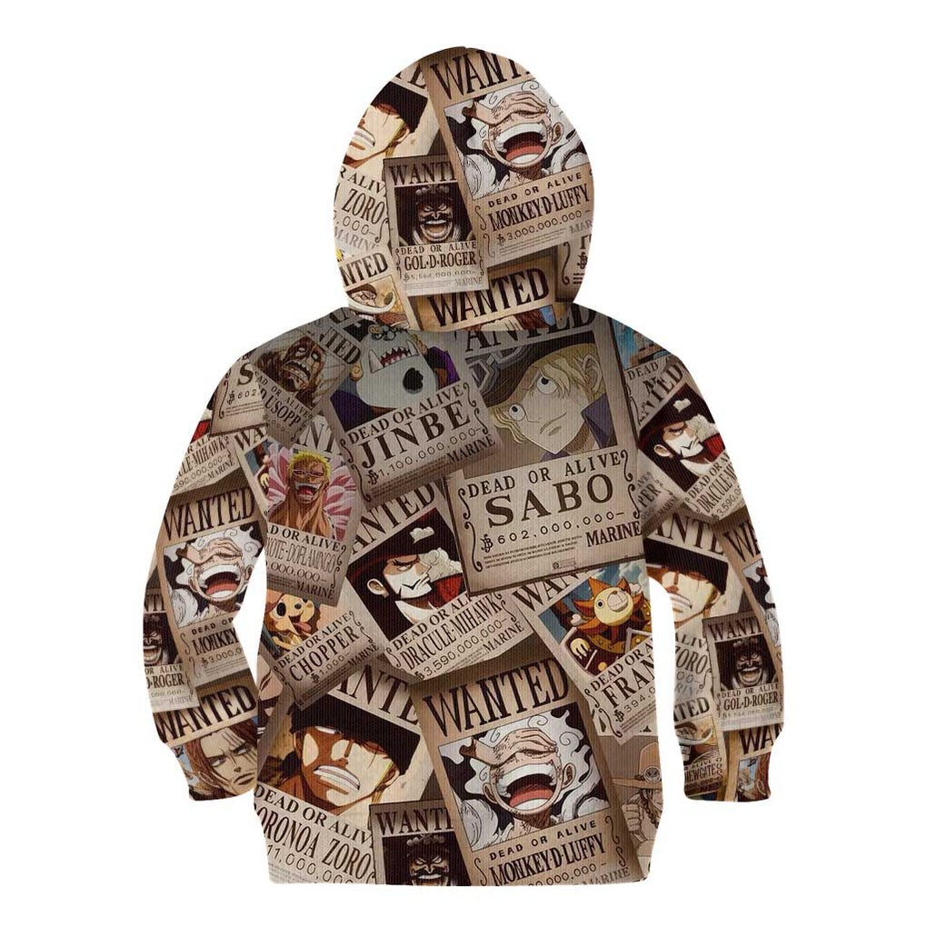 One Piece Wanted - One Piece Kid Hoodie Anime Style