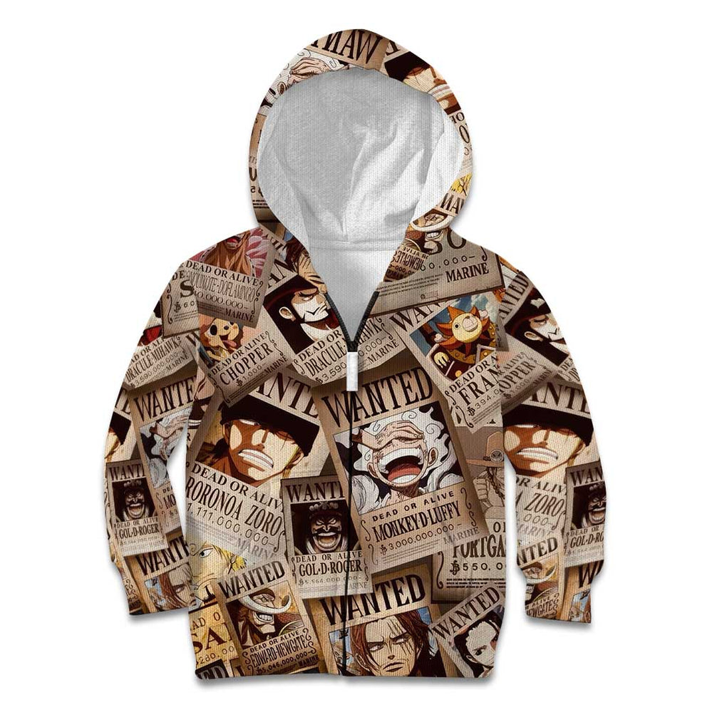 One Piece Wanted - One Piece Kid Hoodie Anime Style