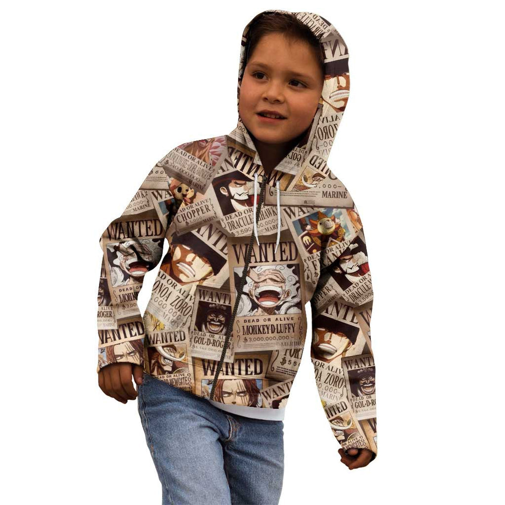 One Piece Wanted - One Piece Kid Hoodie Anime Style