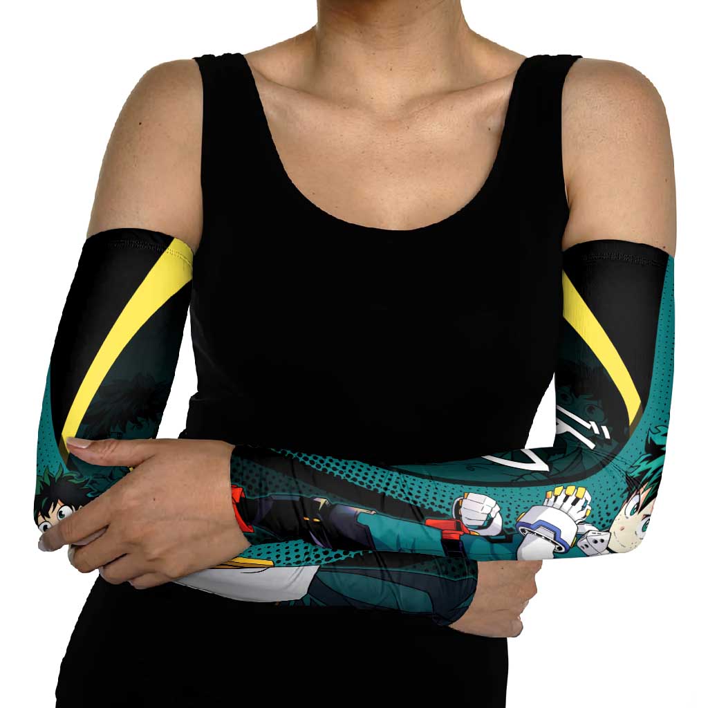 Izuku Midoriya Transformation Arm Sleeves Japanese Comic Book Style