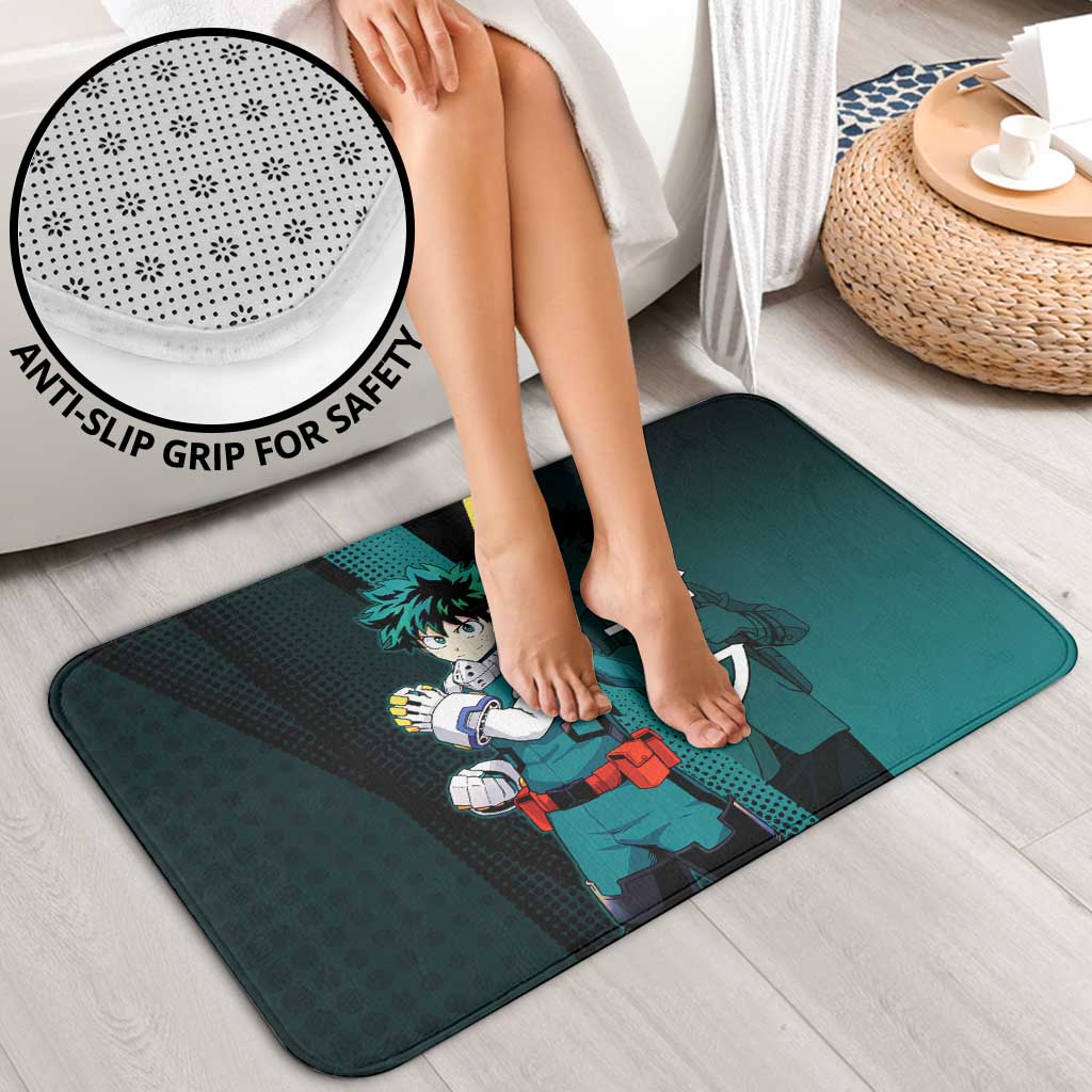 Izuku Midoriya Transformation Bathroom Set Japanese Comic Book Style