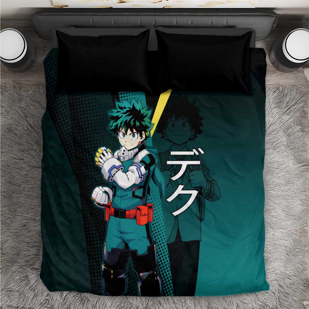 Izuku Midoriya Transformation Bedding Set Japanese Comic Book Style