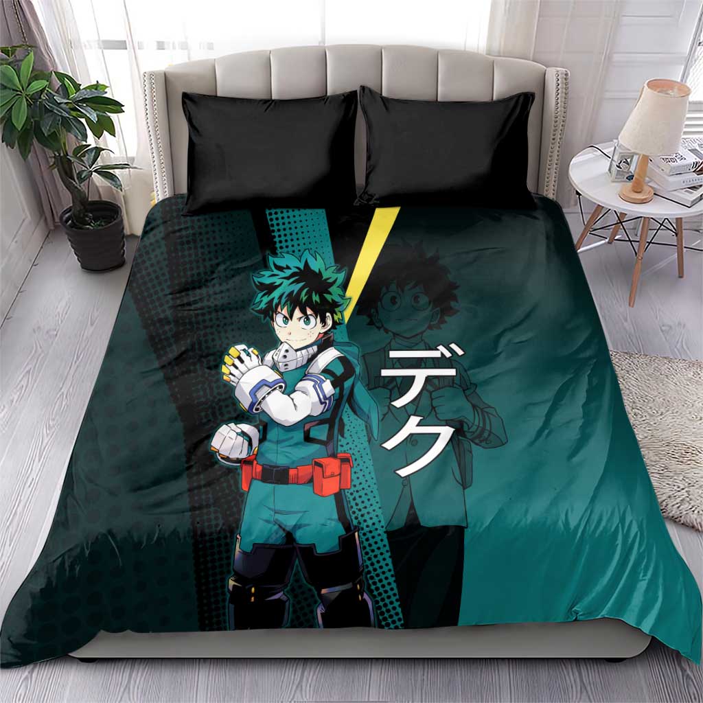 Izuku Midoriya Transformation Bedding Set Japanese Comic Book Style