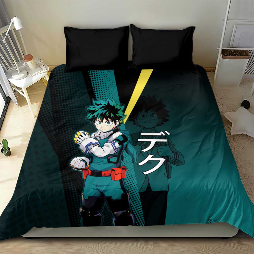 Izuku Midoriya Transformation Bedding Set Japanese Comic Book Style