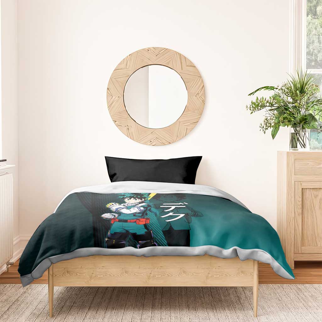 Izuku Midoriya Transformation Bedding Set Japanese Comic Book Style