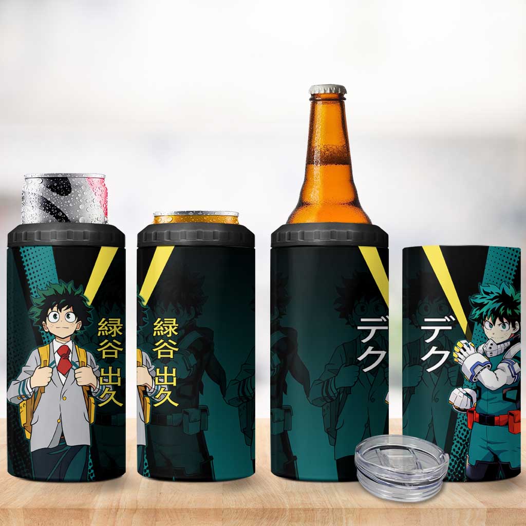 Izuku Midoriya Transformation 4 in 1 Can Cooler Tumbler Japanese Comic Book Style