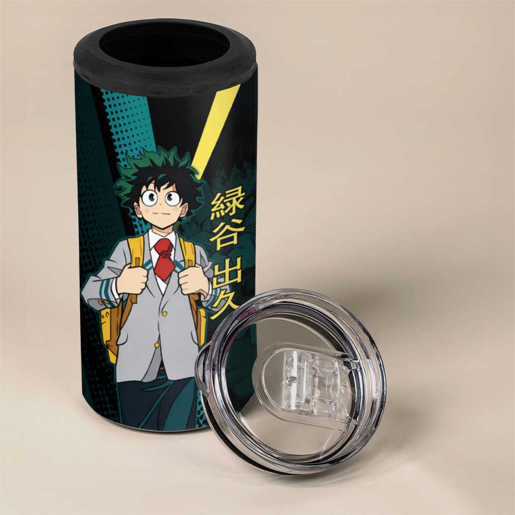 Izuku Midoriya Transformation 4 in 1 Can Cooler Tumbler Japanese Comic Book Style