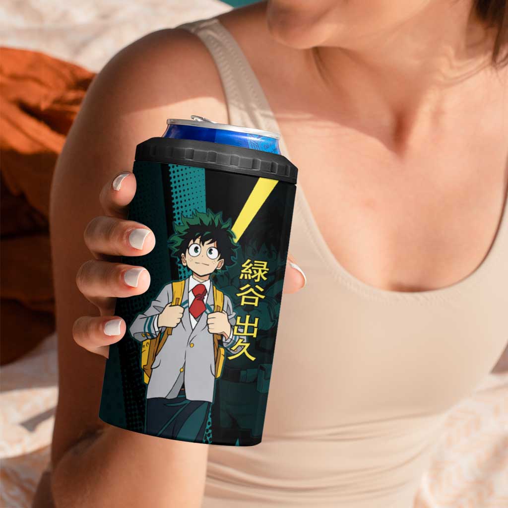 Izuku Midoriya Transformation 4 in 1 Can Cooler Tumbler Japanese Comic Book Style