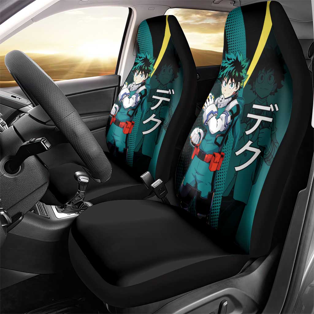 Izuku Midoriya Transformation Car Seat Cover Japanese Comic Book Style