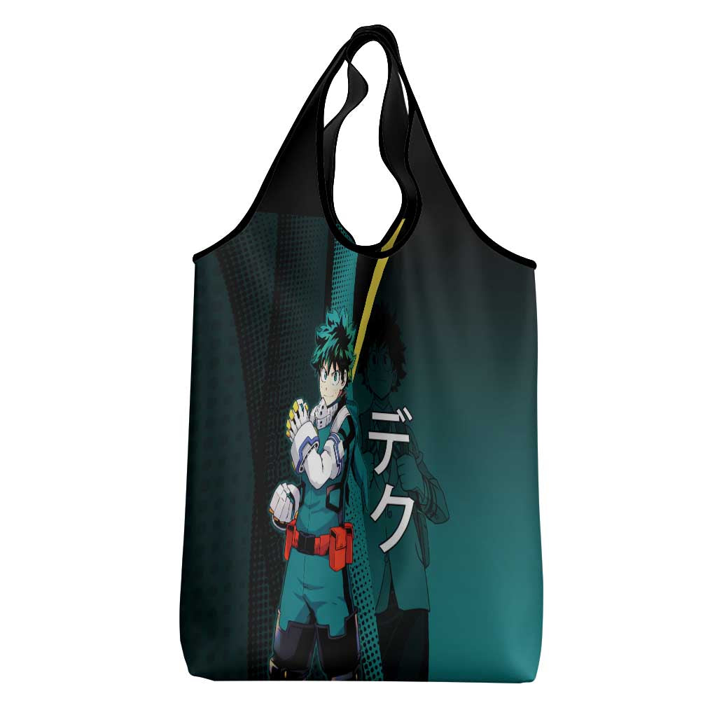 Izuku Midoriya Transformation Grocery Bag Japanese Comic Book Style