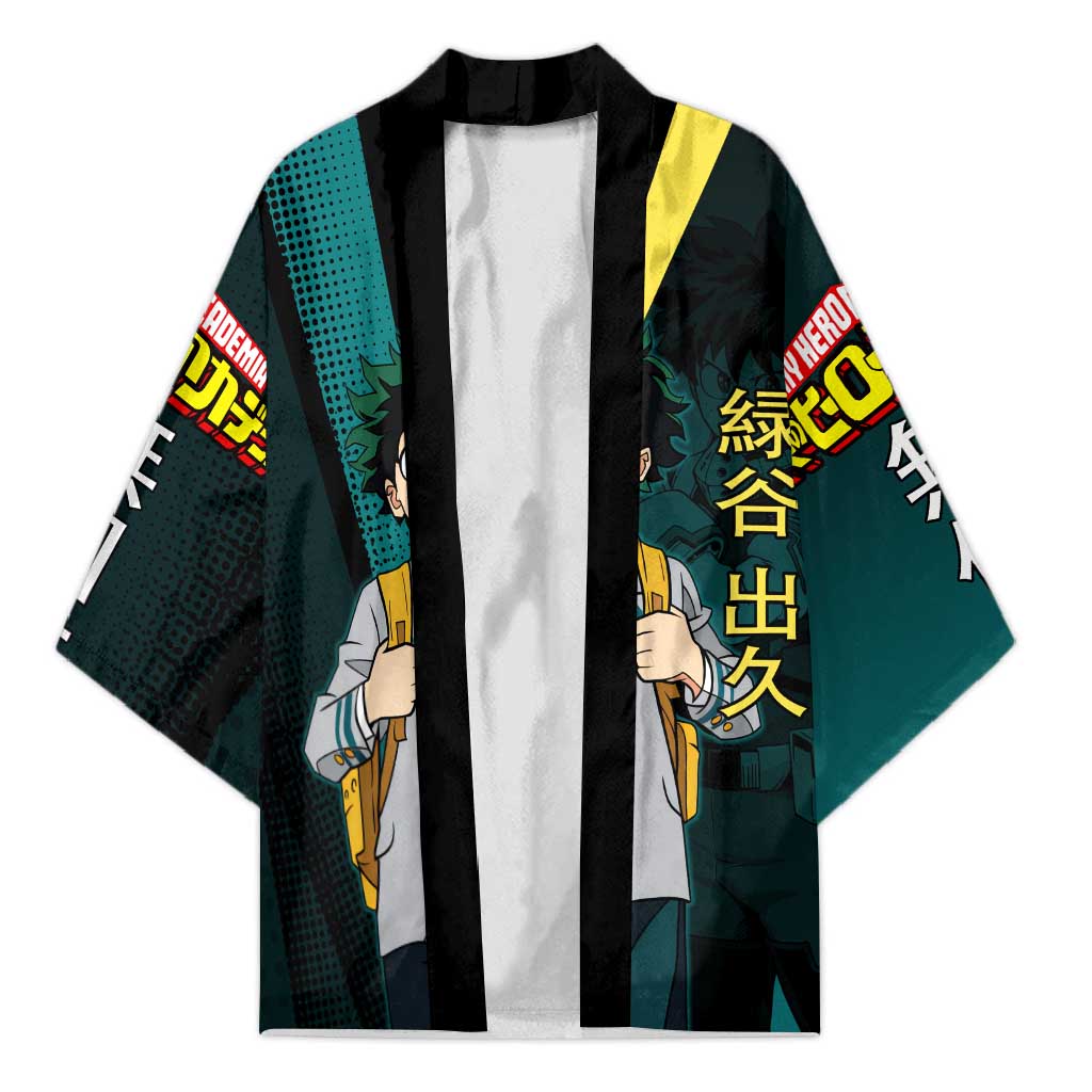 Izuku Midoriya Transformation Kimono Japanese Comic Book Style