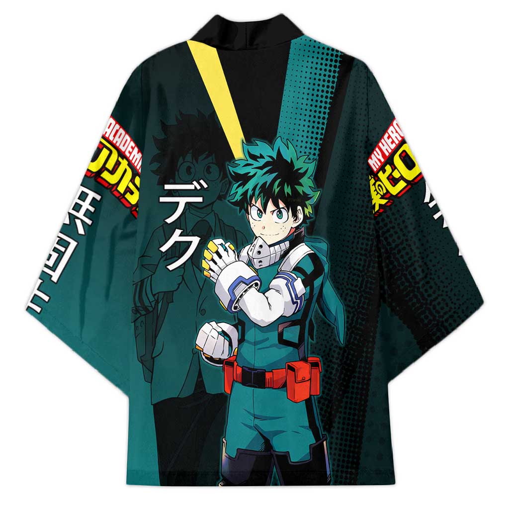 Izuku Midoriya Transformation Kimono Japanese Comic Book Style