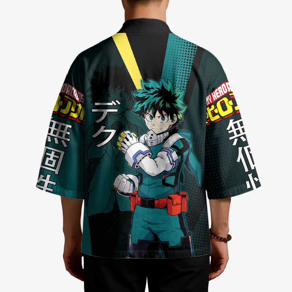 Izuku Midoriya Transformation Kimono Japanese Comic Book Style