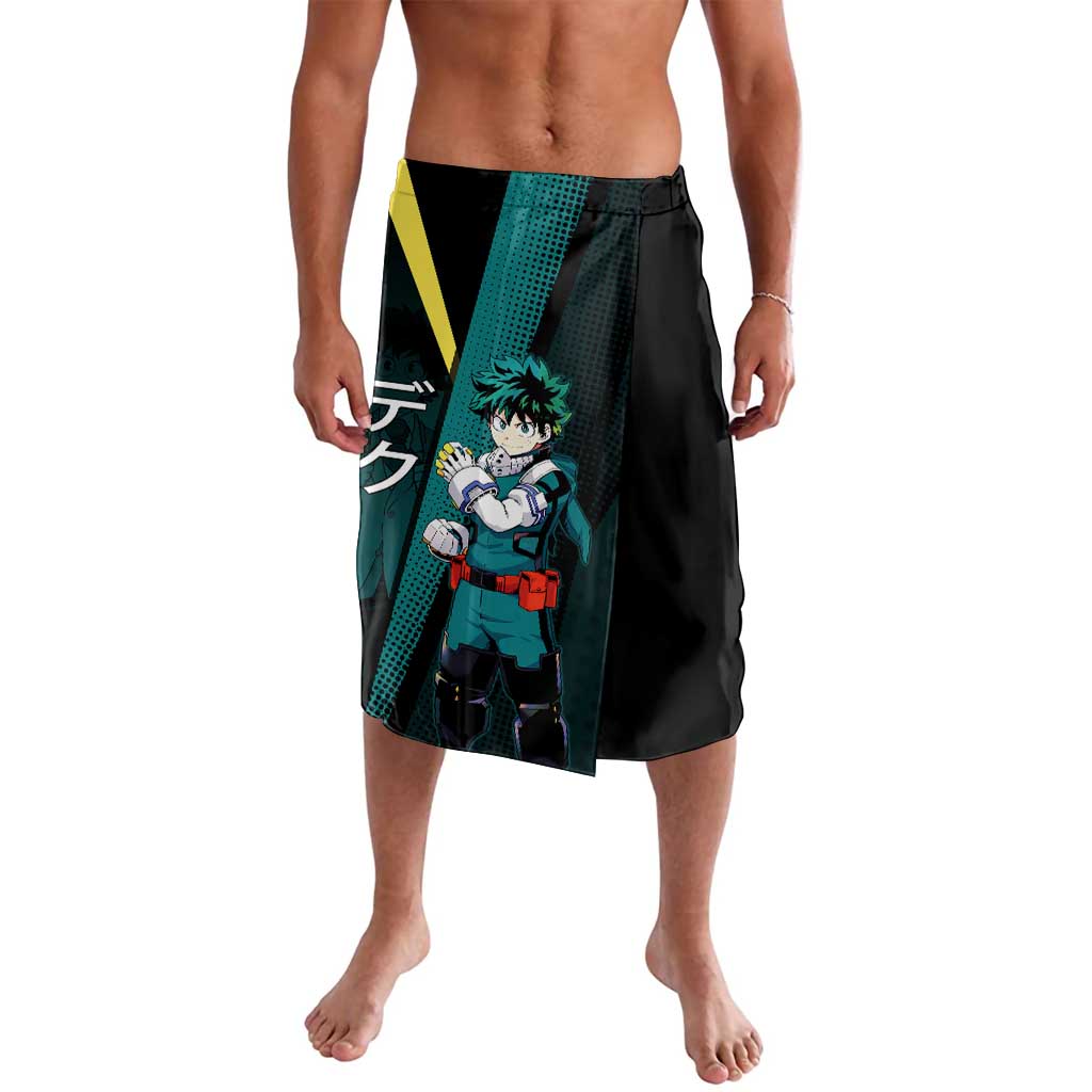 Izuku Midoriya Transformation Lavalava Japanese Comic Book Style