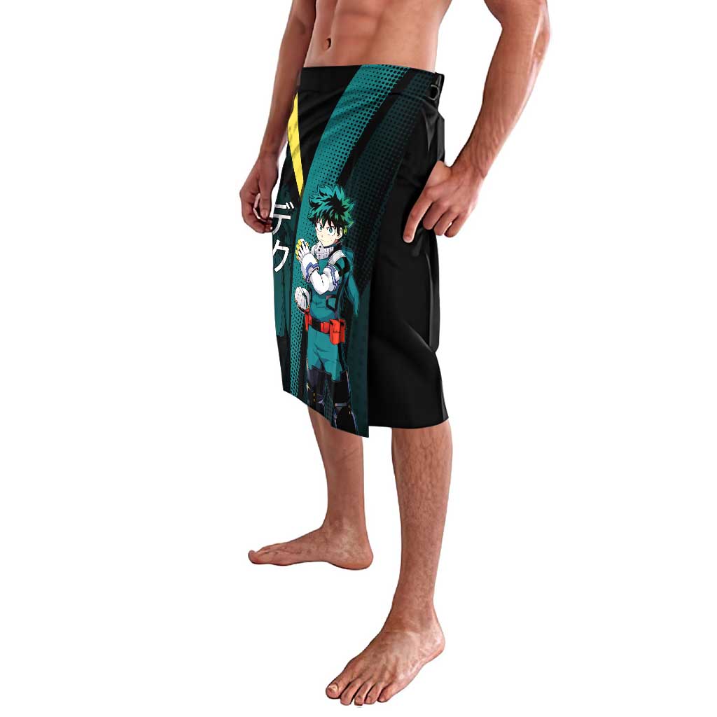 Izuku Midoriya Transformation Lavalava Japanese Comic Book Style