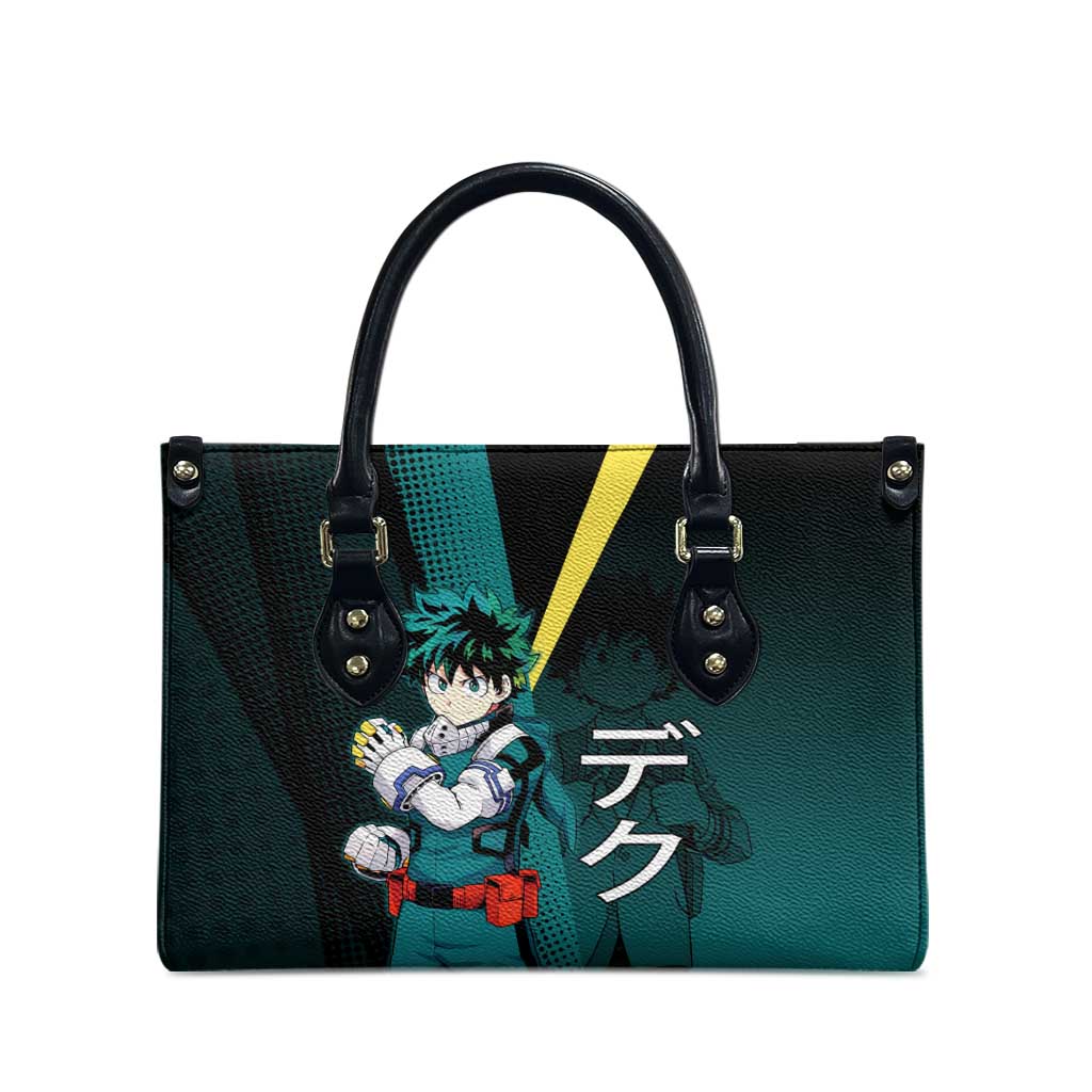 Izuku Midoriya Transformation Leather Bag Japanese Comic Book Style