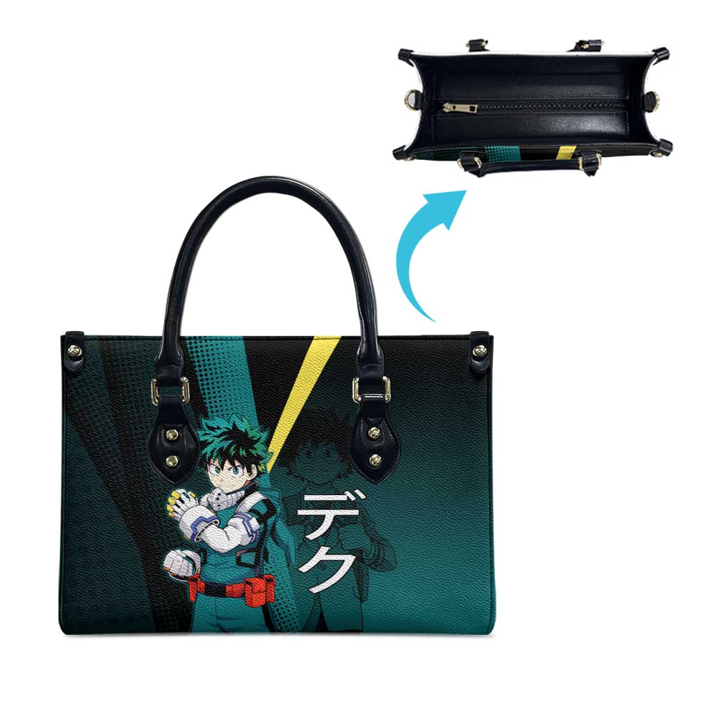 Izuku Midoriya Transformation Leather Bag Japanese Comic Book Style