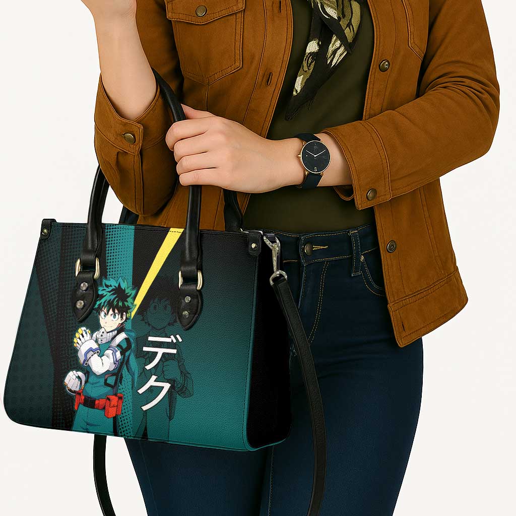 Izuku Midoriya Transformation Leather Bag Japanese Comic Book Style