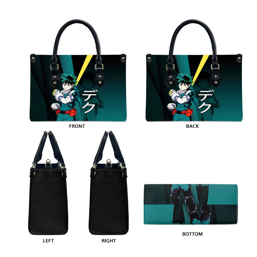 Izuku Midoriya Transformation Leather Bag Japanese Comic Book Style