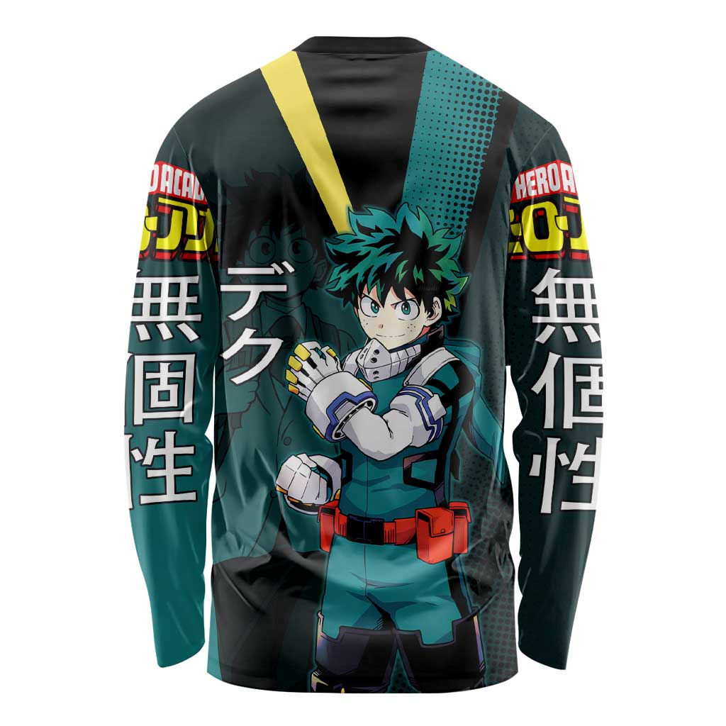 Izuku Midoriya Transformation Long Sleeve Shirt Japanese Comic Book Style
