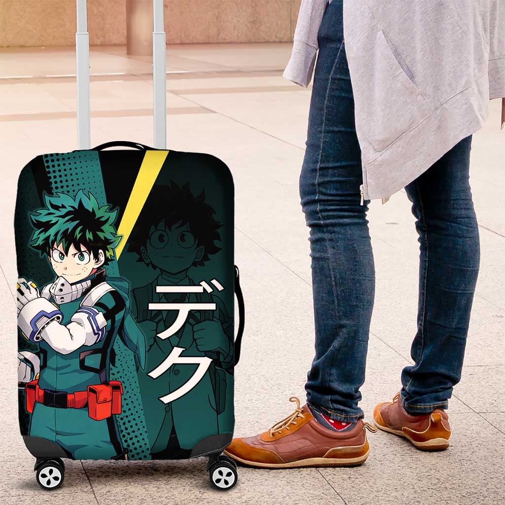 Izuku Midoriya Transformation Luggage Cover Japanese Comic Book Style
