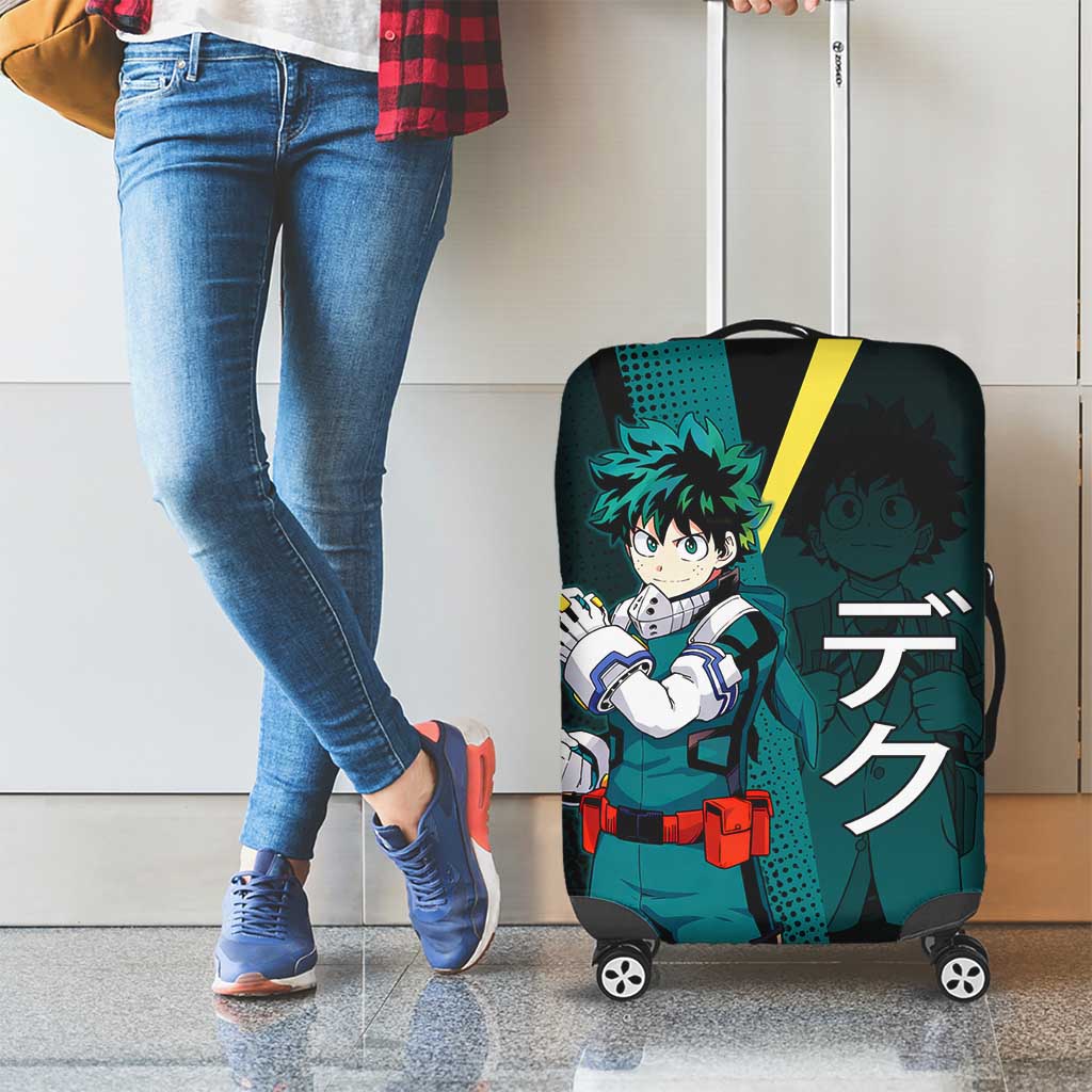 Izuku Midoriya Transformation Luggage Cover Japanese Comic Book Style