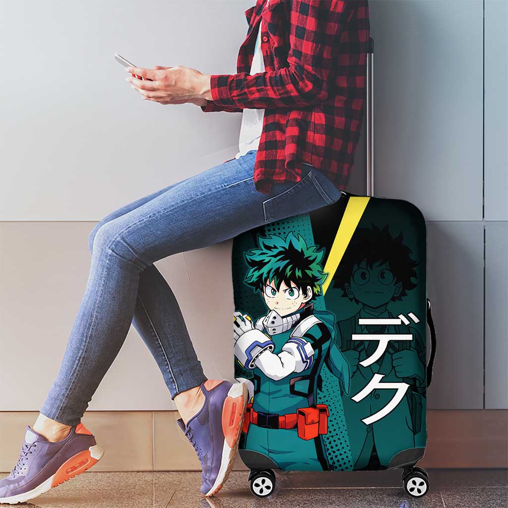Izuku Midoriya Transformation Luggage Cover Japanese Comic Book Style