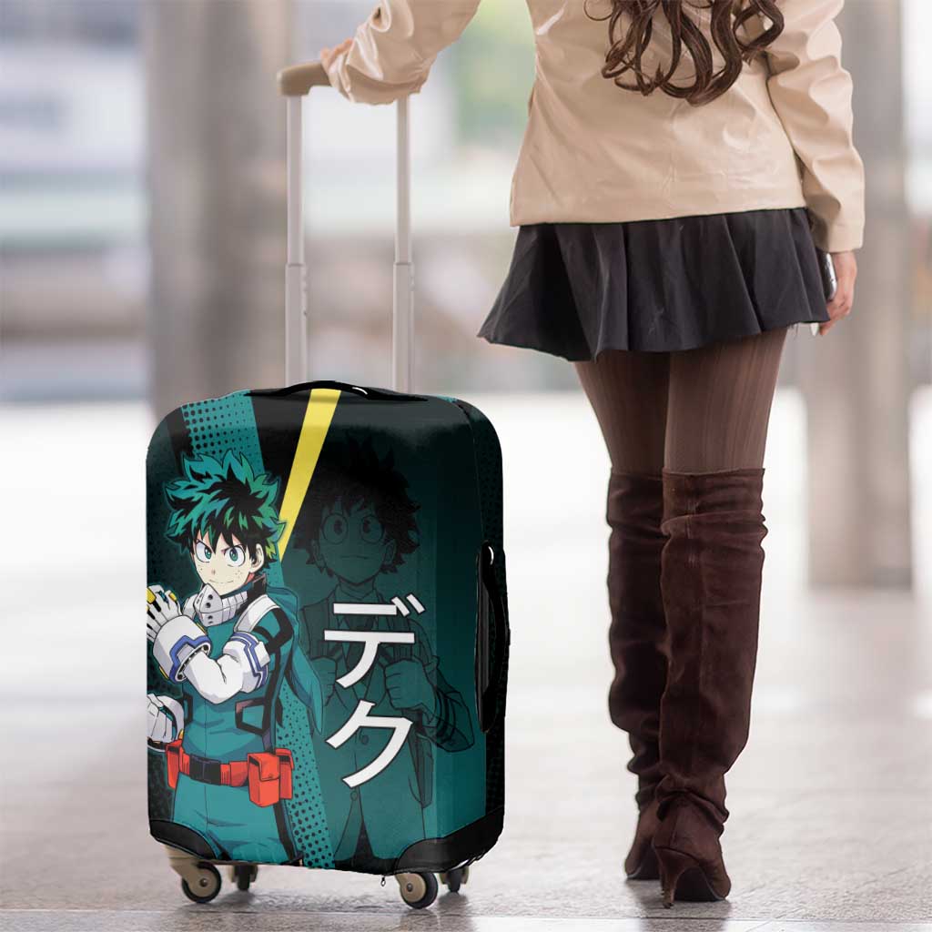 Izuku Midoriya Transformation Luggage Cover Japanese Comic Book Style