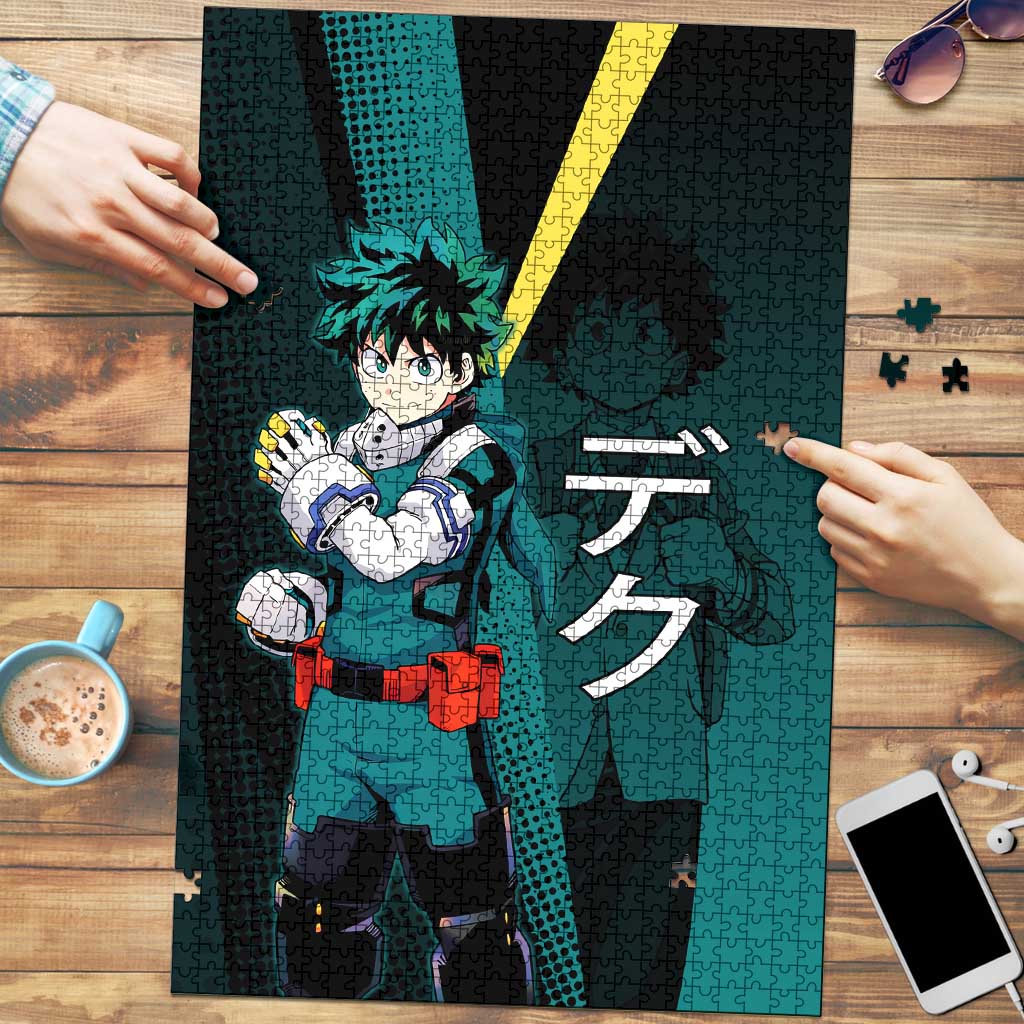 Izuku Midoriya Transformation Puzzle Japanese Comic Book Style