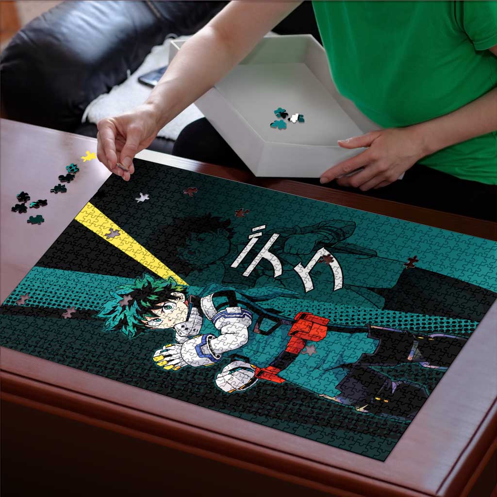Izuku Midoriya Transformation Puzzle Japanese Comic Book Style
