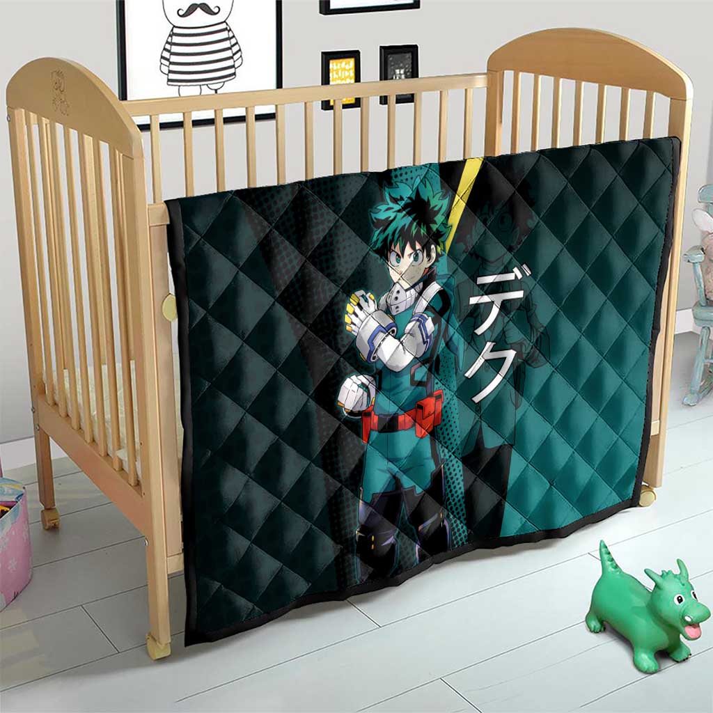 Izuku Midoriya Transformation Quilt Japanese Comic Book Style