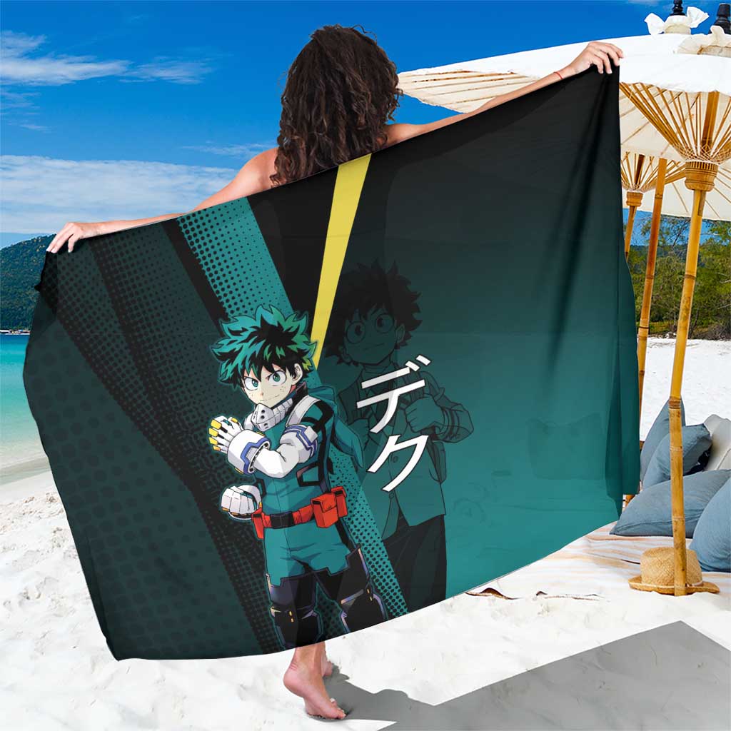 Izuku Midoriya Transformation Sarong Japanese Comic Book Style