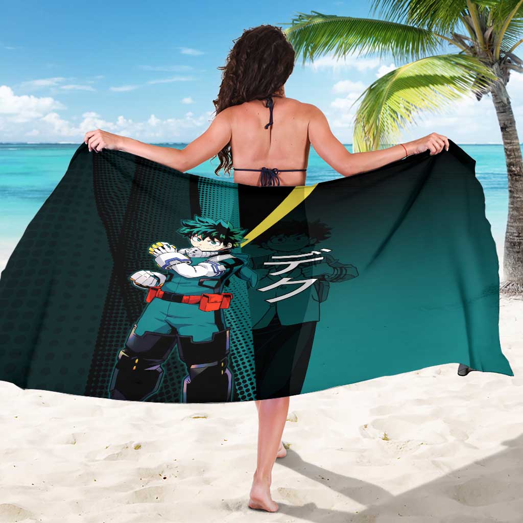 Izuku Midoriya Transformation Sarong Japanese Comic Book Style