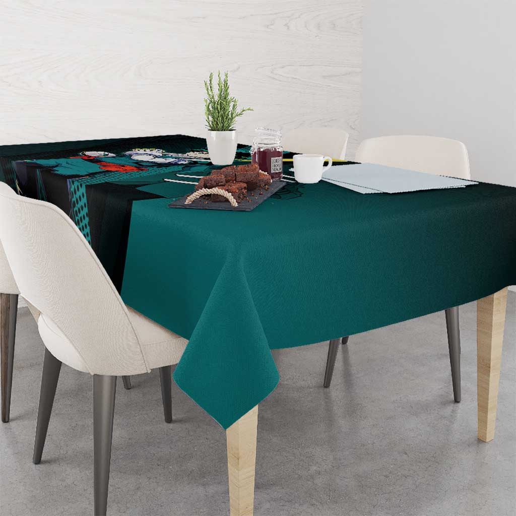 Izuku Midoriya Transformation Tablecloth Japanese Comic Book Style