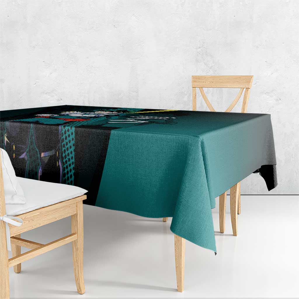 Izuku Midoriya Transformation Tablecloth Japanese Comic Book Style