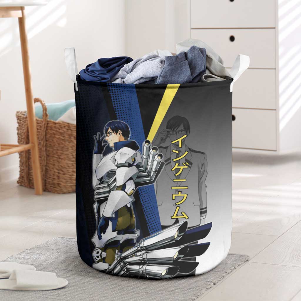 Tenya Iida Engine Hero Laundry Basket Japanese Comic Book Style