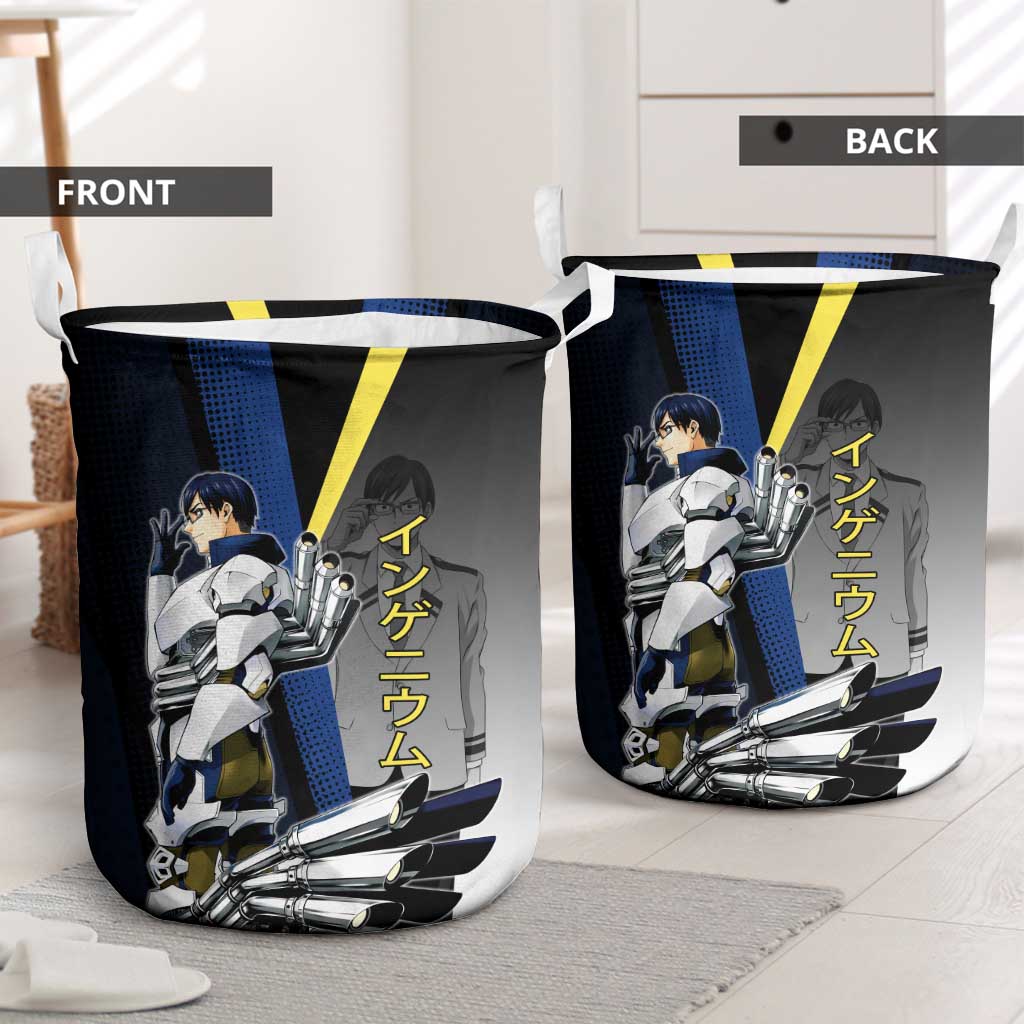 Tenya Iida Engine Hero Laundry Basket Japanese Comic Book Style