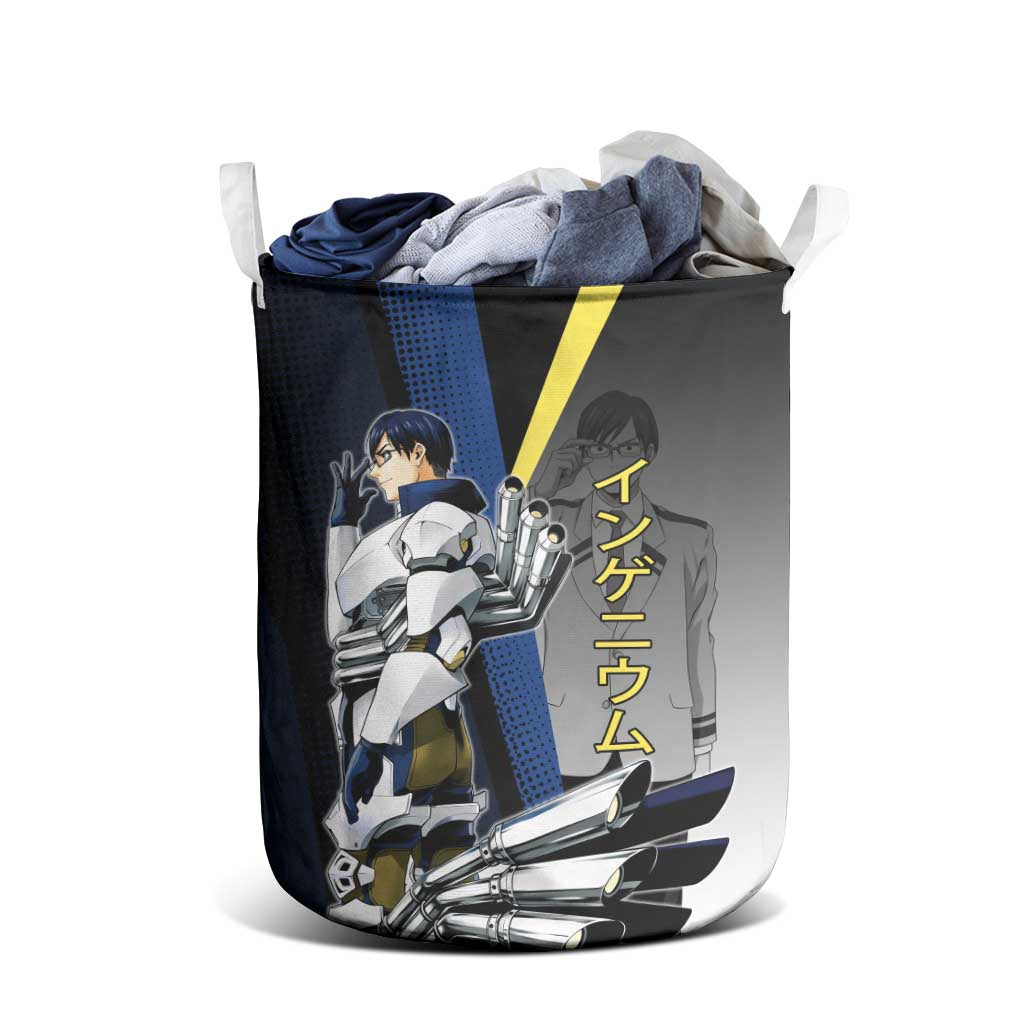 Tenya Iida Engine Hero Laundry Basket Japanese Comic Book Style