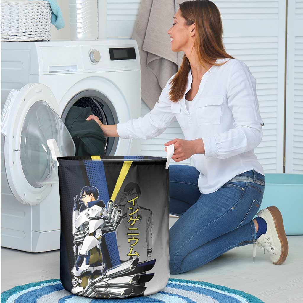 Tenya Iida Engine Hero Laundry Basket Japanese Comic Book Style
