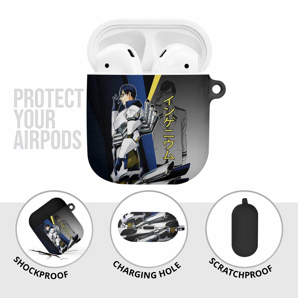 Tenya Iida Engine Hero AirPods Case Japanese Comic Book Style