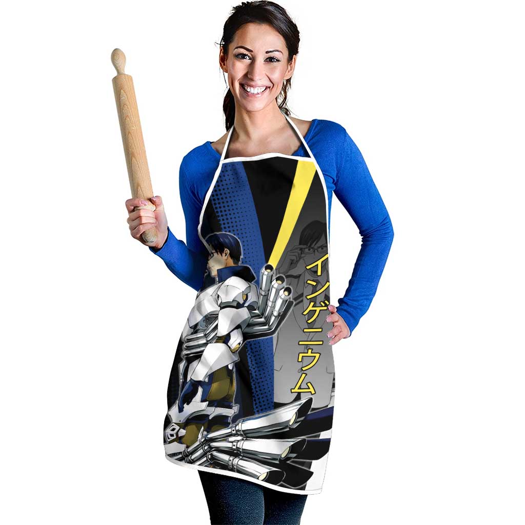 Tenya Iida Engine Hero Apron Japanese Comic Book Style