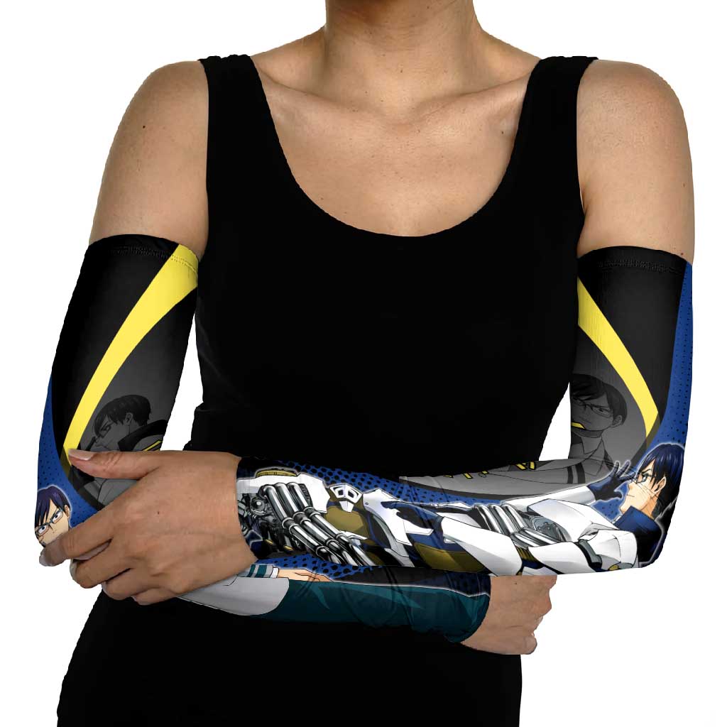 Tenya Iida Engine Hero Arm Sleeves Japanese Comic Book Style