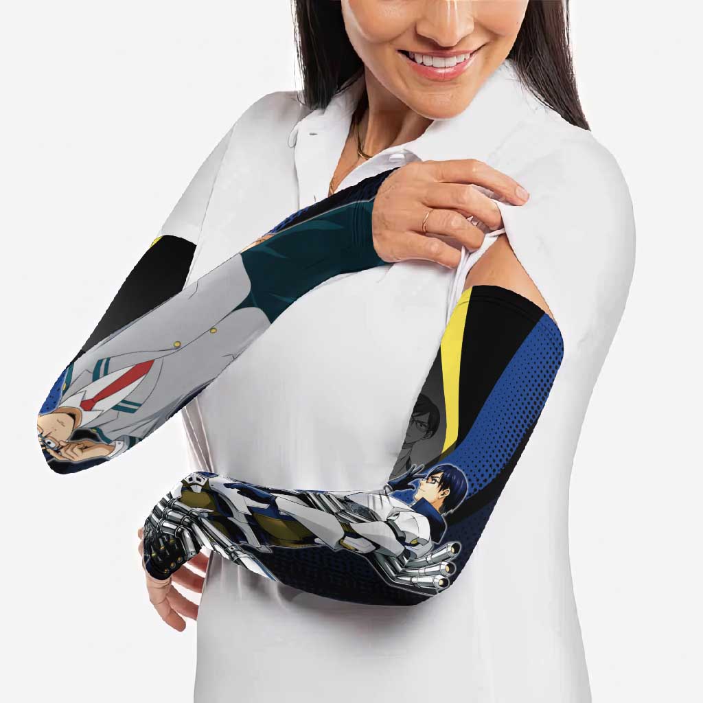 Tenya Iida Engine Hero Arm Sleeves Japanese Comic Book Style