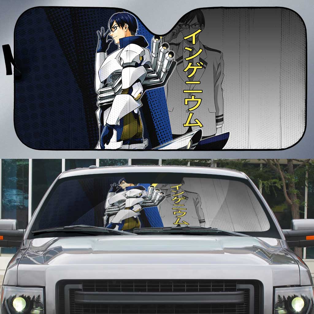 Tenya Iida Engine Hero Auto Sun Shade Japanese Comic Book Style