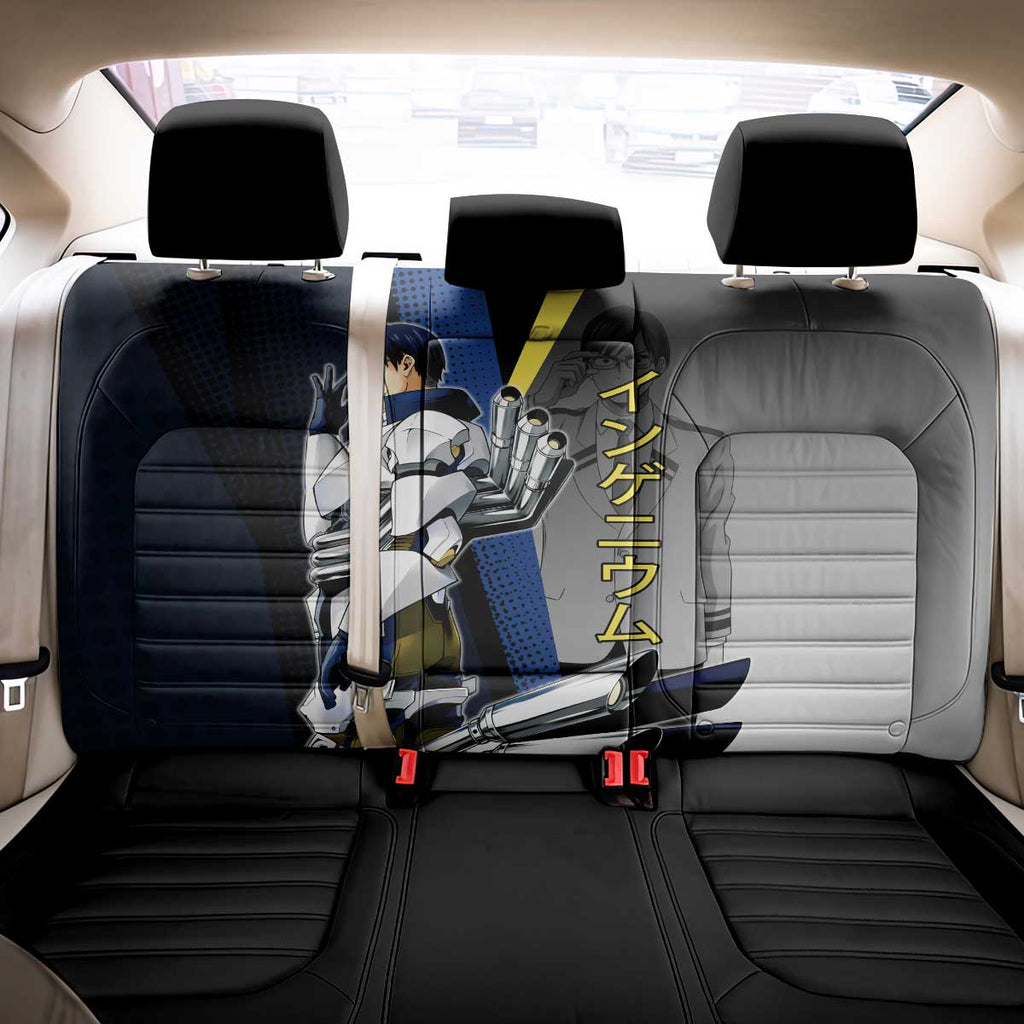 Tenya Iida Engine Hero Back Car Seat Cover Japanese Comic Book Style