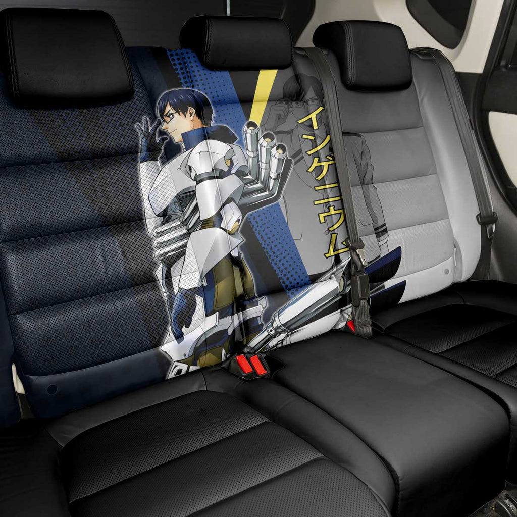 Tenya Iida Engine Hero Back Car Seat Cover Japanese Comic Book Style