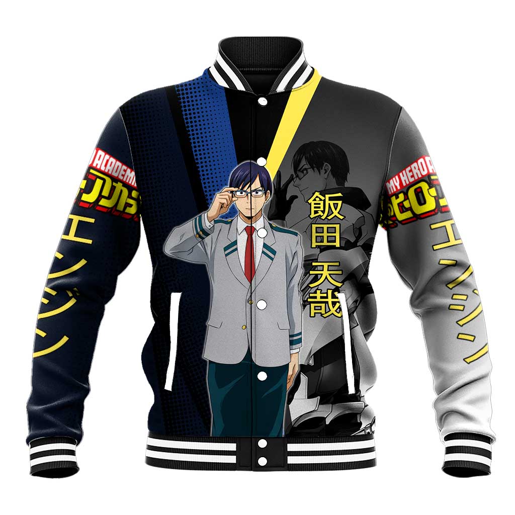 Tenya Iida Engine Hero Baseball Jacket Japanese Comic Book Style