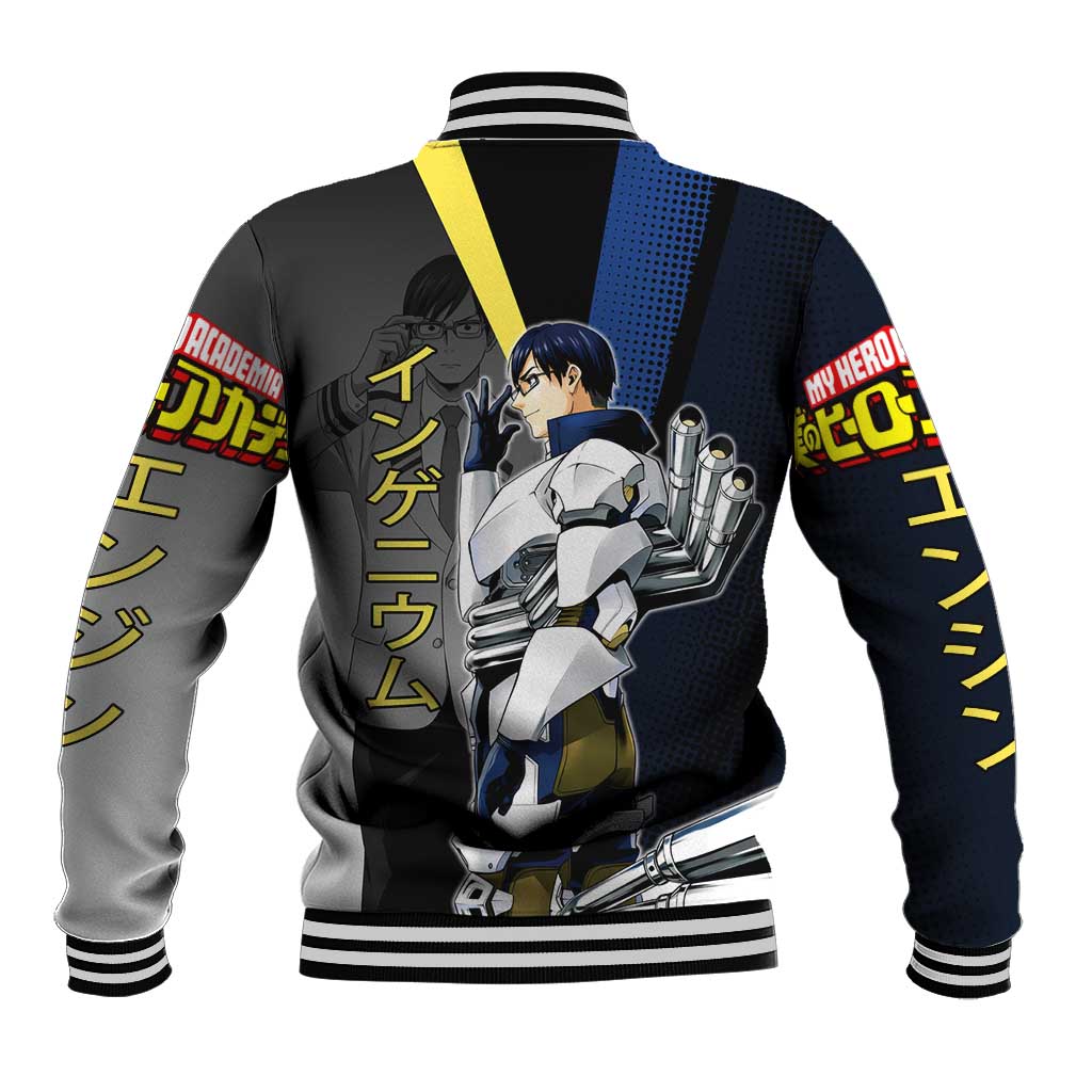 Tenya Iida Engine Hero Baseball Jacket Japanese Comic Book Style